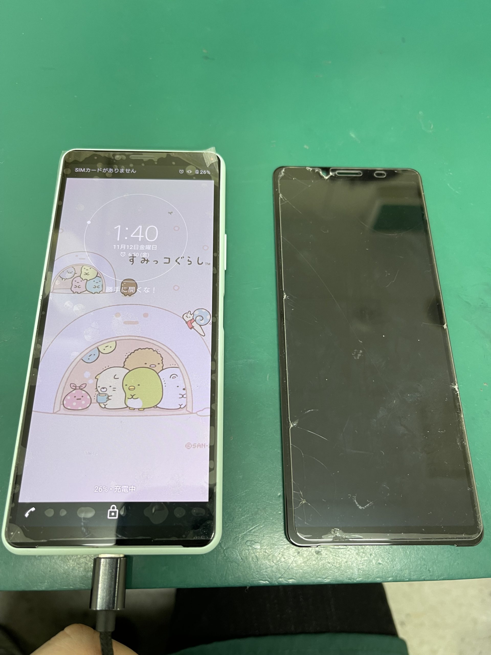 Xperia10 Ⅱ落とした衝撃で液晶が映らない！ | スマホ修理の【SkillOne 